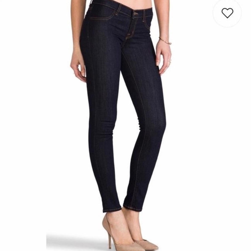 J Brand 13.5” WAIST Women's Skinny Jeans, Dark Blue, Size 26.